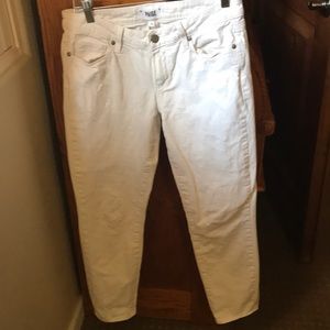 Paige Kylie crop white jeans